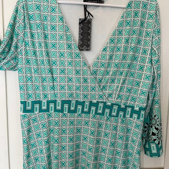 Colorful soft and stretchy dress by Ice Silk - Picture 3 of 8